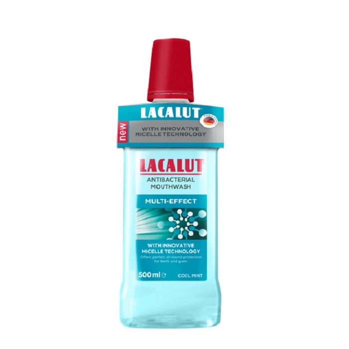 Lacalut antibakterális, micellás szájvíz MULTI-EFFECT 500 ml